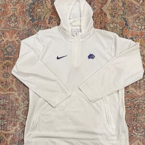 Nike White Pullover with Purple Accents